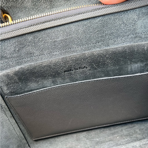 Celine Micro Belt Bag in grained calfskin Grey - Like new. Guaranteed authentic - Picture 7 of 12